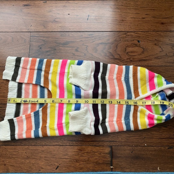 GAP Dog Multi-Colored Striped Sweater with matching owner hat- EC - Picture 6 of 8